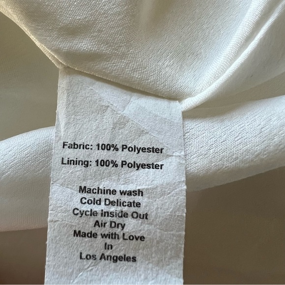 RESA White satin silk Dress - Picture 13 of 13